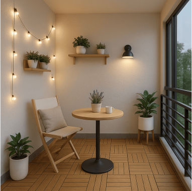 Minimalist Scandinavian Balcony