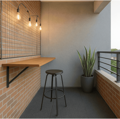 Industrial Loft Balcony