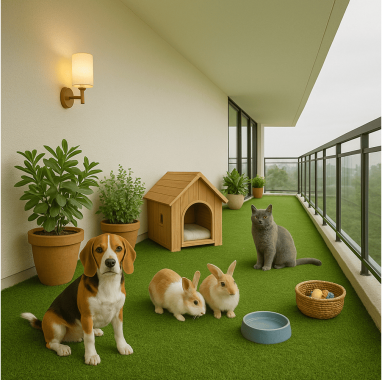 Pet-Friendly Play Balcony