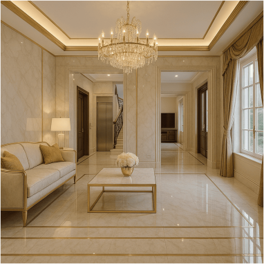 Imperial Marble Luxe Living Room for 2 oakland Estates