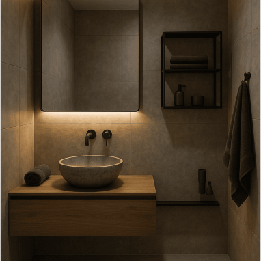 Concrete Spa Retreat Bathroom Design for 2 oakland Estates