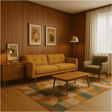 Organic Stone Sanctuary Living Room for 2 oakland Estates