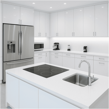 Ultra-Modern High Gloss White