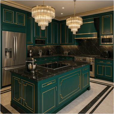 Art Deco Luxe Kitchen