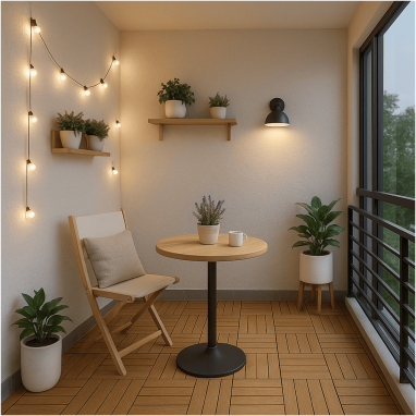 Minimalist Scandinavian Balcony