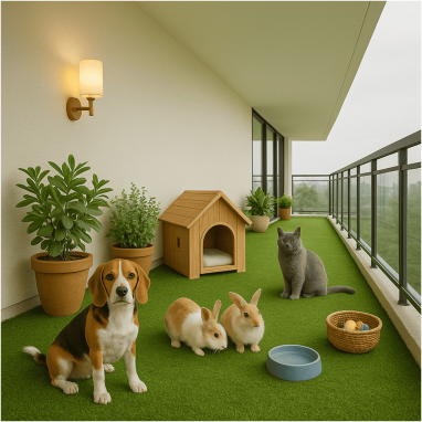 Pet-Friendly Play Balcony